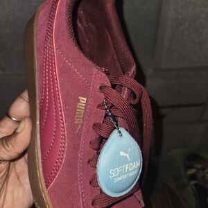 Puma Burgundy Athletic Shoes